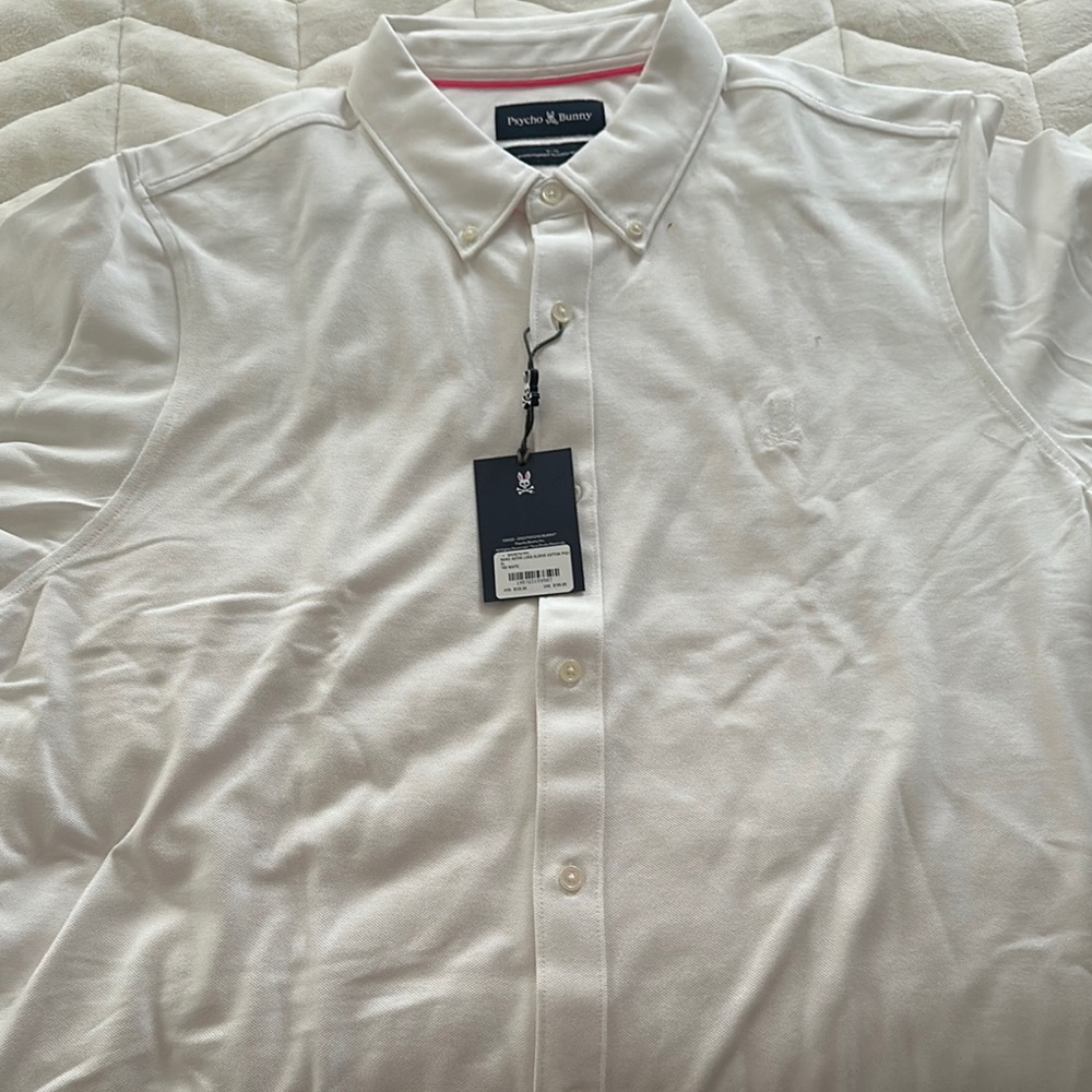 Psycho Bunny Men's White Shirt